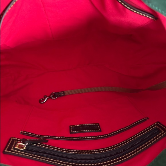 Dooney & Bourke Two-Tone Brown Leather Tote - Picture 9 of 9